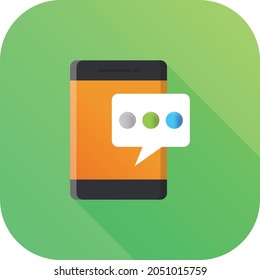 mobile Vector illustration on a transparent background. Premium quality symbols. Vector Line Flat color  icon for concept and graphic design.