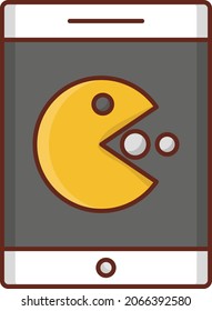 ilustración del vector móvil en un fondo transparente. Símbolos de calidad superior.Icono de color plano de línea vectorial para el concepto y el diseño gráfico.