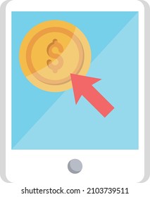 ilustración vectorial móvil en un fondo transparente.Símbolos de calidad premium.Icono plano de línea vectorial para concepto y diseño gráfico.
