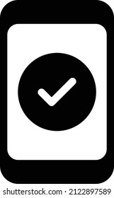 Mobile Vector illustration on a transparent background.Premium quality symmbols.Glyphs vector icon for concept and graphic design.