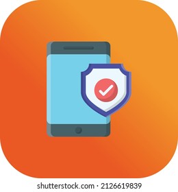 ilustración vectorial móvil en un fondo transparente.Símbolos de calidad premium.Icono plano de línea vectorial para concepto y diseño gráfico.
