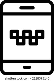 mobile Vector illustration on a transparent background. Premium quality symbols. Glyphs  vector icon for concept and graphic design.