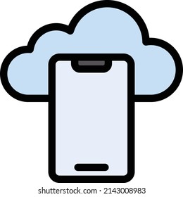 ilustración de vectores móviles en un fondo transparente.Símbolos de calidad premium.Icono vectorial de trazo para el concepto y el diseño gráfico.