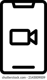 ilustración de vectores móviles en un fondo transparente.Símbolos de calidad premium.Icono vectorial de trazo para el concepto y el diseño gráfico.