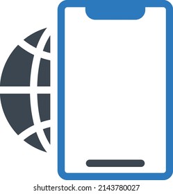 mobile Vector illustration on a transparent background.Premium quality symmbols.Glyphs vector icon for concept and graphic design.