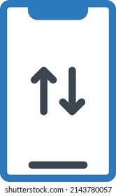 mobile Vector illustration on a transparent background.Premium quality symmbols.Glyphs vector icon for concept and graphic design.