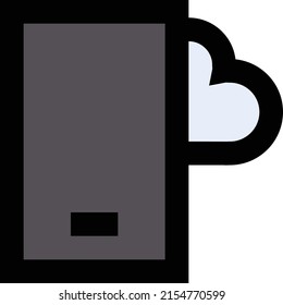 ilustración vectorial móvil en un fondo transparente.Símbolos de calidad premium.Icono vectorial de trazo para el concepto y el diseño gráfico. 

