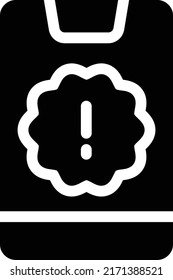 ilustración del vector móvil en un fondo transparente. Símbolos de calidad superior. Iconos vectoriales de glifos para diseño de conceptos y gráficos.