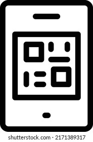 ilustración del vector móvil en un fondo transparente. Símbolos de calidad superior. Iconos vectoriales de línea delgada para el diseño de conceptos y gráficos. 
