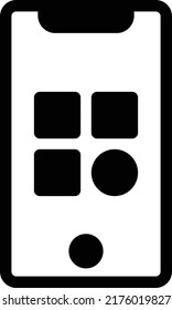 Mobile Vector illustration on a transparent background. Premium quality symmbols. Glyphs vector icons for concept and graphic design. 
