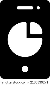 Ilustración del vector móvil en un fondo transparente. Símbolos de calidad superior. Iconos vectoriales de glifos para diseño de conceptos y gráficos.