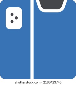 Ilustración del vector móvil en un fondo transparente. Símbolos de calidad superior. Iconos vectoriales de glifos para diseño de conceptos y gráficos. 
