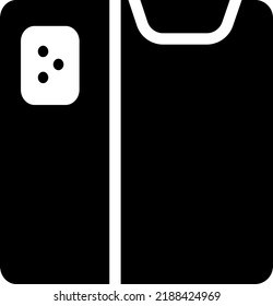 Mobile Vector illustration on a transparent background. Premium quality symmbols. Glyphs vector icons for concept and graphic design. 
