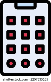 Ilustración de vectores móviles en un fondo transparente.Símbolos de calidad premium.Iconos vectores de trazo para el diseño de conceptos y gráficos.