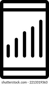 Ilustración del vector móvil en un fondo transparente. Símbolos de calidad superior. Iconos vectoriales de línea delgada para el diseño de conceptos y gráficos.
