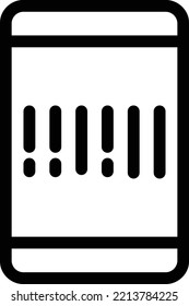 Ilustración del vector móvil en un fondo transparente. Símbolos de calidad superior. Iconos vectoriales de línea delgada para el diseño de conceptos y gráficos.