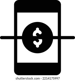 mobile Vector illustration on a transparent background. Premium quality symmbols. Glyphs vector icons for concept and graphic design. 

