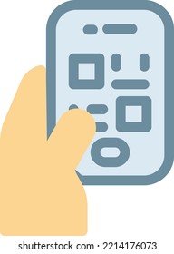 ilustración del vector móvil en un fondo transparente. Símbolos de calidad superior. Iconos vectoriales de color de línea para el concepto y el diseño gráfico. 
