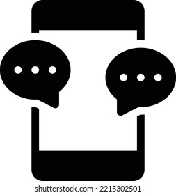Mobile Vector illustration on a transparent background. Premium quality symmbols. Glyphs vector icons for concept and graphic design.