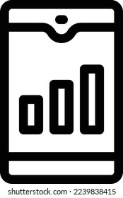 mobile Vektorgrafik auf transparentem Hintergrund. Hochwertige Symbole. Dünne Vektorsymbole für Konzept und Grafikdesign.