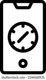 ilustración del vector móvil en un fondo transparente. Símbolos de calidad superior. Iconos vectoriales de línea delgada para el diseño de conceptos y gráficos.