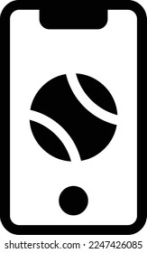 mobile Vector illustration on a transparent background. Premium quality symmbols. Glyphs vector icons for concept and graphic design. 
