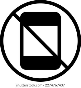 Ilustración del vector móvil en un fondo transparente. Símbolos de calidad superior. Iconos vectoriales de glifos para diseño de conceptos y gráficos.