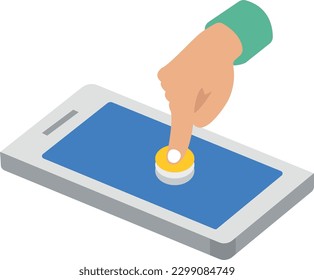 ilustración del vector móvil en un fondo transparente. Símbolos de calidad premium. Iconos planos para el concepto y el diseño gráfico.