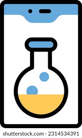 mobile Vektorgrafik auf transparentem Hintergrund. Hochwertige Symbole. Zeilenfarbige Vektorsymbole für Konzept und Grafikdesign.