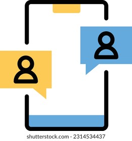 mobile  Vector illustration on a transparent background. Premium quality symmbols. Line Color vector icons for concept and graphic design.