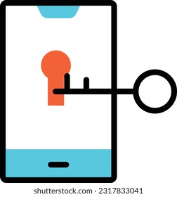 mobile Vector illustration on a transparent background. Premium quality symmbols. Line Color vector icons for concept and graphic design.