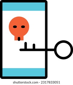 mobile  Vector illustration on a transparent background. Premium quality symmbols. Line Color vector icons for concept and graphic design.