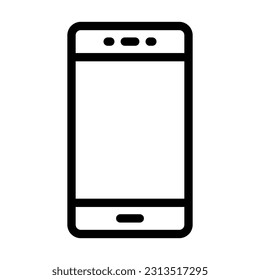 Mobile Vector Thick Line Icon For Personal And Commercial Use.
