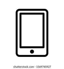 mobile vector thin line icon 