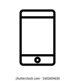 mobile vector thin line icon 