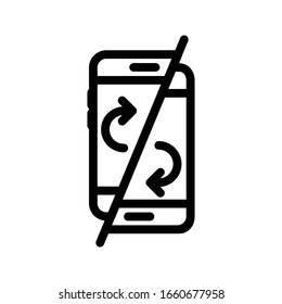 mobile vector thin line icon 