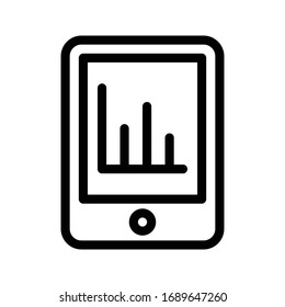 mobile vector thin line icon 