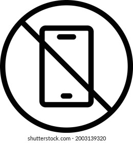 mobile vector thin line icon