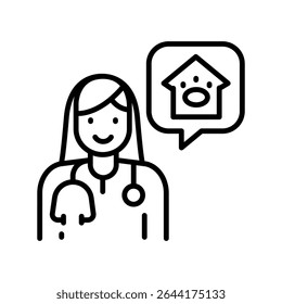 mobile vet black line icon for 
digital and print projects.  Minimal clean icons for apps and websites. Modern simple icons for UI UX and branding
