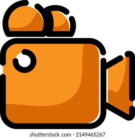 Mobile video, illustration, vector on a white background.