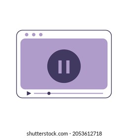 mobile video pause icon style