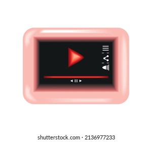 icono de reproductor de vídeo móvil