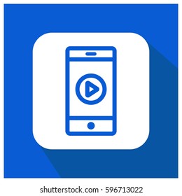 Mobile video player vector icon