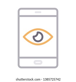 mobile view color line icon