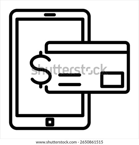 Mobile Wallet Feature a Smartphone with a Dollar symbol and credit or debit card
