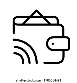 mobile wallet icon vector illustration