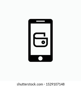 mobile wallet icon vector sign symbol isolated