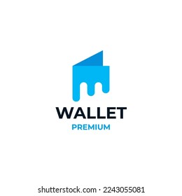 Ilustración de diseño de logotipo de cartera móvil