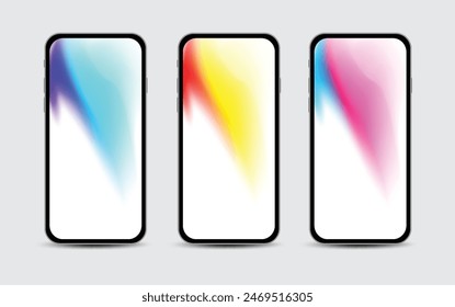 Mobile Wallpapers Design. Screens gradient set background for smartphones and mobile phones. Background for social media post, screen, mobile app, flyer. Modern screen vector design for mobile app.