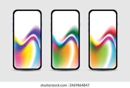 Diseño de Fondos de pantalla móviles. Fondo de conjunto de degradado de pantallas para smartphones y teléfonos móviles. Antecedentes para publicación en redes sociales, pantalla, App móvil, folleto. Diseño de Vector de pantalla moderna para App móvil.